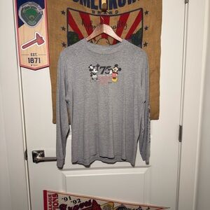 Y2K 2003 Walt Disney World 75 Years with Mickey Graphic Long Sleeve Shirt (M)